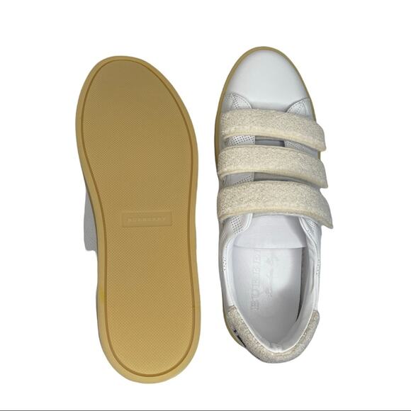 NEW Burberry Men's White Sneakers Size 8 - Picture 7 of 9